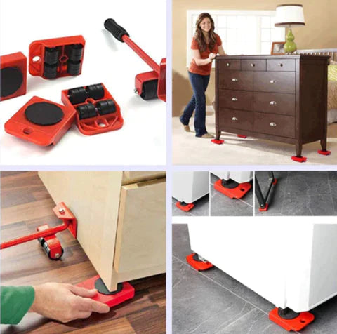 LiftMax - Elevador de muebles + 4 Rodillos GRATIS