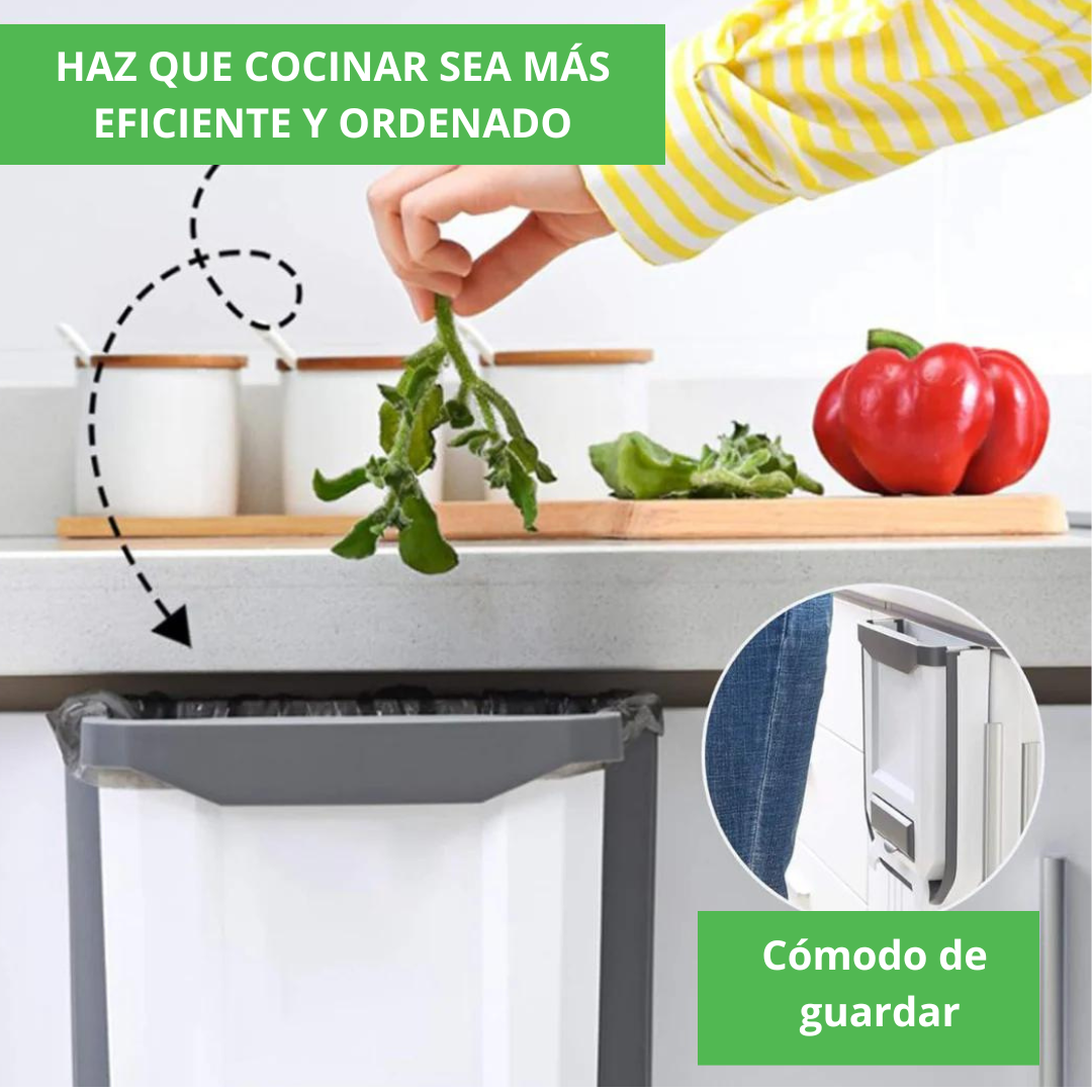 EcoClean™ Cubo de basura plegable